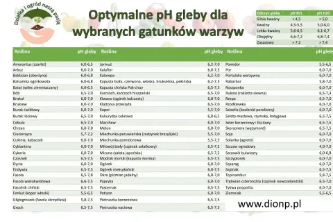 Tabela pH gleby dla roślin: optymalne wartości dla warzyw i ziół, od amarantusa po ziemniaki.